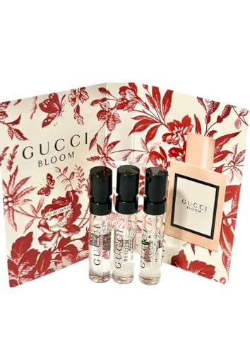 Gucci Bloom Sample Perfume Women EDP Spray 1.5 ml / 0.05 oz - set of 3