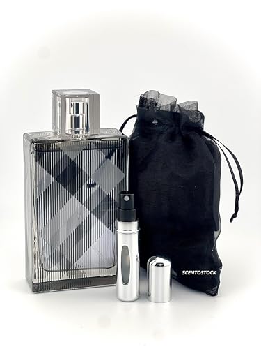 Bundle- Brit for Men 3.4 Eau De Toilette with Organza Bag & Mini Refillable Atomiser
