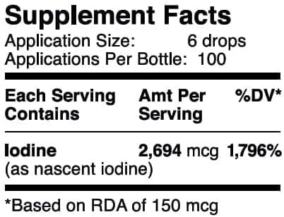 Go Nutrients Nascent Iodine & Thyroid Support Dietary Supplements High Potency Liquid Drops Non-GMO GlutenFree Iodine Edge to Boost Metabolism Improve Skin & Stop Hair Loss & Increase Levels of Iodine