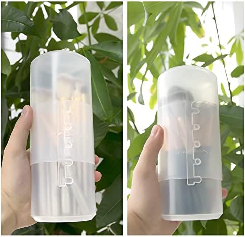 OCHEAL Makeup Brush Holders, 3 Pack of Makeup Brush Organizer Travel Case Retractable Plastic Travel Makeup Brush Holder For Vanity Makeup Artist Brushes Storage Cup