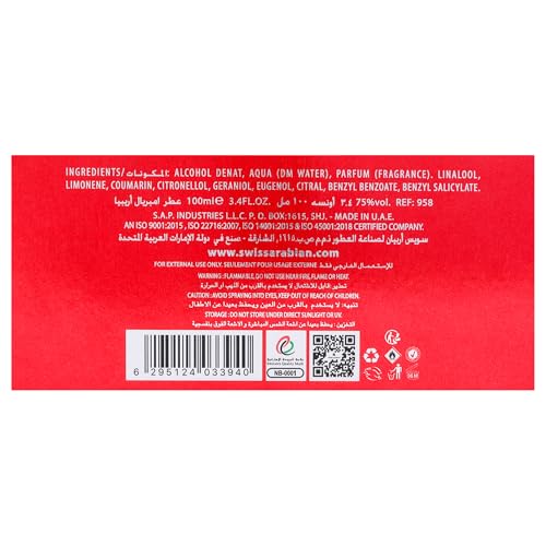 Swiss Arabian Imperial Arabia - Luxury Products From Dubai - Long Lasting, Addictive Personal EDP Spray Fragrance - Seductive Signature Aroma - 3.4 Oz