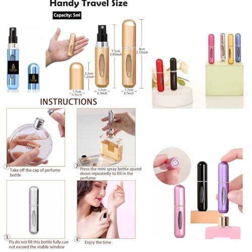 ORIGINIAL DESİGNER BRAND COLLECTİONS-Colognes for Man 3 Pieces Set Bundle With Ck One Eau de Toilette 6.7 OZ - 5ml Refillable Perfume Atomiser- Hanging Car Smells-Fragrance Gift Set for Men