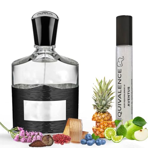 Equivalence OF AVENTUS Extrait de Parfum Spray Sample, 0.3 Fl Oz Long Lasting Daily 10-14 Hours Perfume Oil Concentrated Spray for Men, Women, – 99% same fragance- Large Bottle NOT included