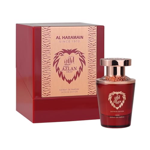 Al Haramain Azlan Oud Saffron Edition Extrait De Parfum Spray for Unisex, 3.33 Ounce