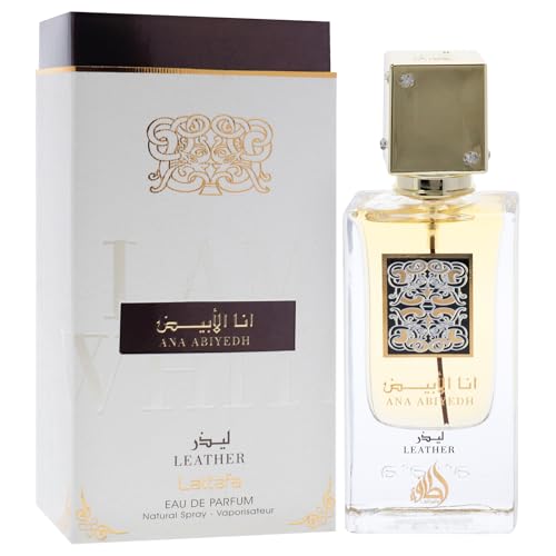 Lattafa Perfumes Ana Abiyedh Leather for Unisex Eau De Parfum Spray, 2.0 Ounce