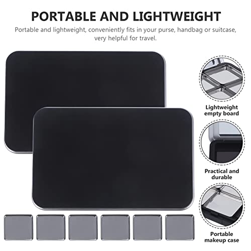 Empty Eyeshadow Palette Magnetic Makeup Palette with Mirror Refillable Eyeshadow Palette Empty Lipstick Pallet Empty Eyeshadow Pans for Eyeshadow Lipstick Blush Powder, 2PCS