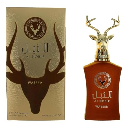 Al Noble Wazeer Eau De Parfum Spray (Unisex) for Men and Women, Package - 3.4 Ounce Pack of 1