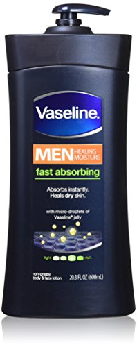 Vaseline Men Body and Face Lotion , 20.3 Ounce Bottle(Pack of 2)