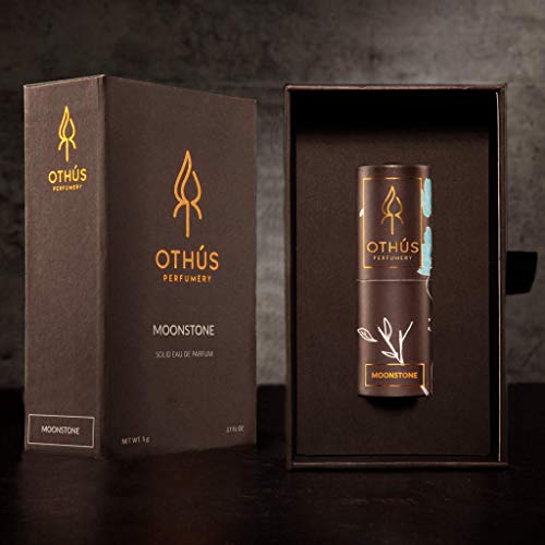 Moonstone Solid Perfume – Neroli, Bergamot, Lavender, Vetiver, Sweet Orange, Texas Cedarwood – Convenient Twist Tube for Travel – Award Winning - Natural Solid Eau de Parfum – 0.17 ounce