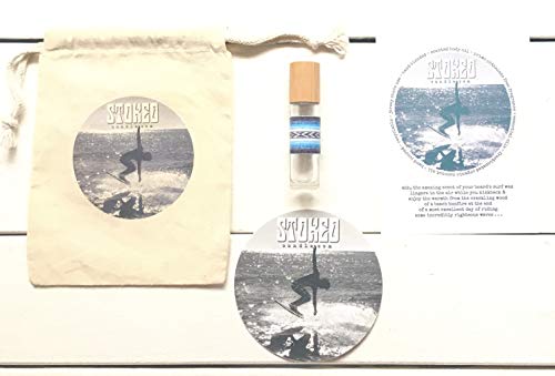 Stoked Rollie ~ BOARDWALK roll-on perfume oil, phthalate free, alcohol free, moisturizing, unisex, surfer, surfer girl, boho, body oil, beach, artisan handcrafted