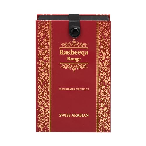 Swiss Arabian Rasheeqa Rouge - Concentrated Perfume Oil for Women - Floral Rosy Green Woody Scent with Raspberry - Travel Perfume - 0.67 oz