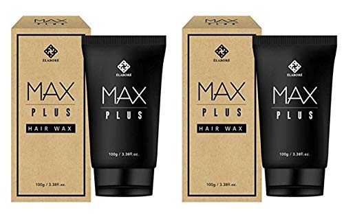 Elabore 2 Pack MAX Plus Hair Wax 3.38 fl.oz/100ml (Men's Hair Styling Wax)
