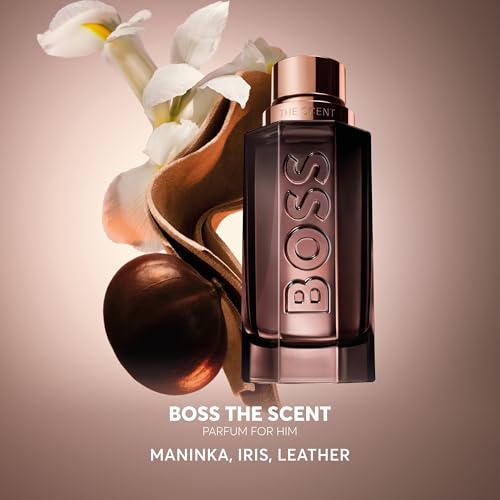 Hugo Boss The Scent Parfum – Ambery Men's Cologne – With Notes of Ginger, Maninka Fruit, Iris & Leather Accord – Luxury Perfumes for Men – Long Lasting Fragrance
