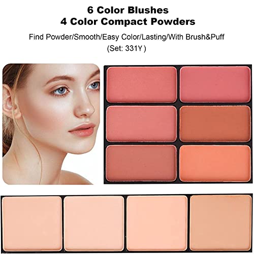 M 58 Color Professional Makeup Kit, makeup pallet,All In One Makeup Set for Women Girls Beginner,Include Eyeshadow Facial Blusher Eyebrow Powder Face Concealer Powder Eyeliner Pencil and a Mirror(331Y)