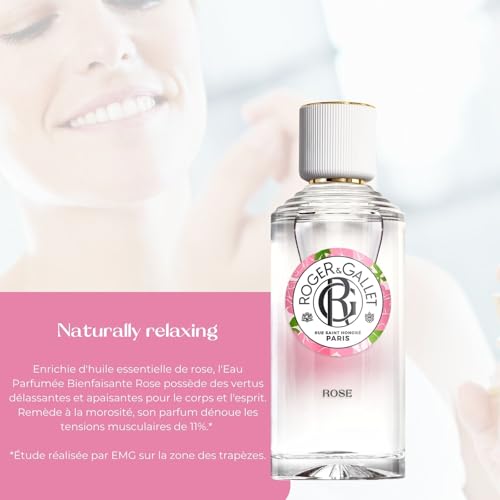 ROGER & GALLET | Fragrant Water Body Spray for Women | Rose 1 Oz.