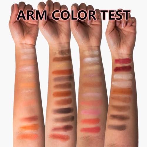 Makeup Palette,Eyeshadow & Highlighter & Blush & Contouring,4-Layer Book-Style Foldable Makeup Palette Set,Matte Glitter Metallic Shimmer, Highly Pigmented Long Lasting Make Up Pallet(43 Colors)