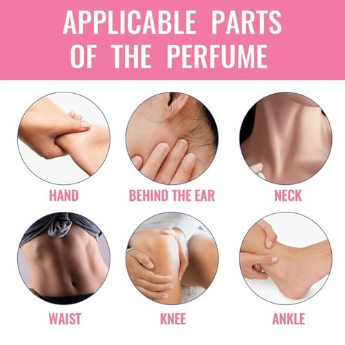 Pheromone Perfume Collection for Women - Romantic Flower Scents, Long Lasting Mini Roll-On Perfume, Travel Size Portable for Dating or Daily Use (50ml, 4pc/Fruity)