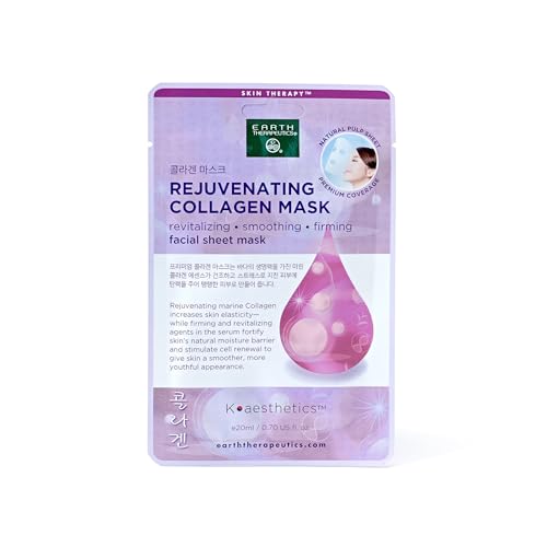 Rejuvenating Collagen Facial Sheet Mask Earth Therapeutics 1 Mask
