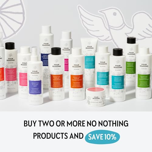 No nothing Sensitive Moisture Conditioner - Fragrance Free for Dry Hair - Hypoallergenic, Unscented Moisturizing Conditioner for Sensitive Scalp and Skin - Paraben Free, Vegan – 10.15 oz