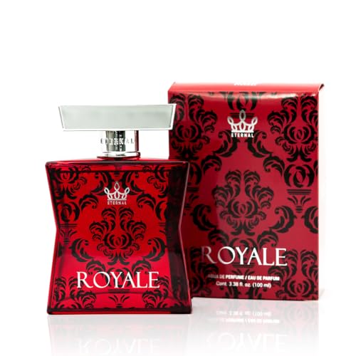 Eternal Royale - Inspired by Iconic Ambery Saffron Perfume - 3.4 oz (100ml) - EDP - Long-lasting - Clean Ingredients - Unisex Perfume for Men & Women - 2000 sprays per bottle