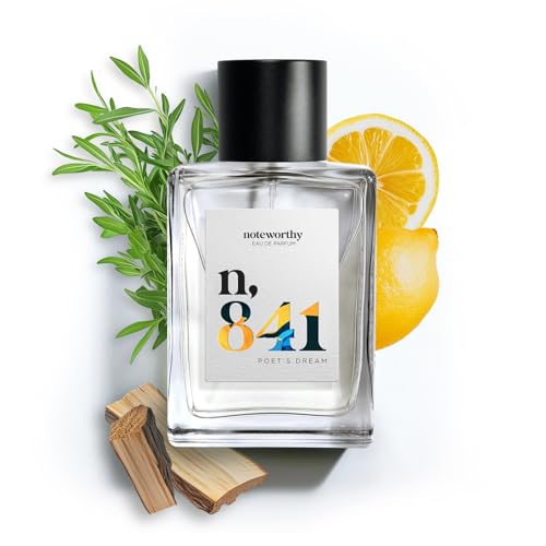 Noteworthy n,841 Poet's Dream Eau De Parfum – Lemon, Bergamot, Cardamom | Long-lasting Unisex Perfume for Women & Men (100ml)
