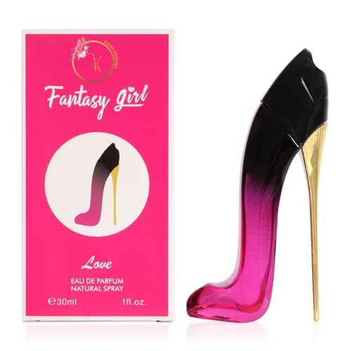 Fantasy Girl Mini High Heel Perfume Gift Set for Women (1oz/30ml x 5pcs) Pink Rose, Ambition, Desire, Perfect & Love, (Pack of 5)- Eau De Parfum