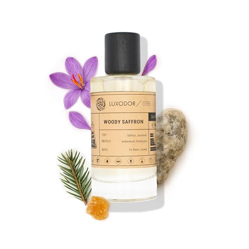 Woody Saffron - Eau de Parfum - Inspired by MFK Bacarat Rouge 540 - Unisex Fragrance Long-lasting 3.4 fl. oz (100ml)