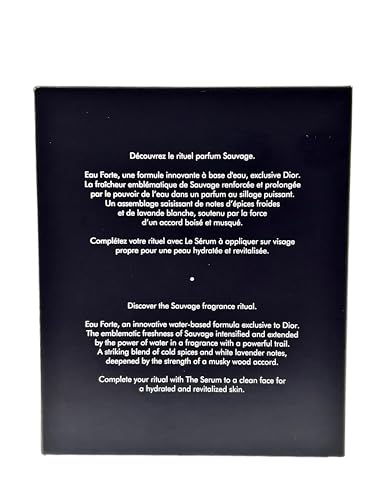 Dior SAUVAGE EAU FORTE Parfum MEN MINI Sample Perfume and Serum Gift set