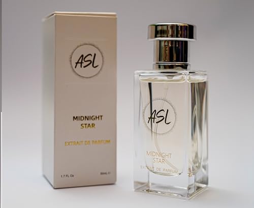 ASL Midnight Star Eau de Parfum Perfume for Men & Women – 50ml Unisex Perfume Spray with Long Lasting Sweet, Sensual Fragrance – Women & Men’s Fragrances