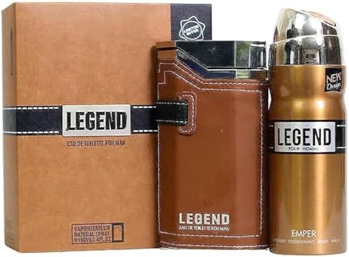 Emper Legend Men Eau De Toilette 100 ml + 200 ml Deodorant Combo Gift Set