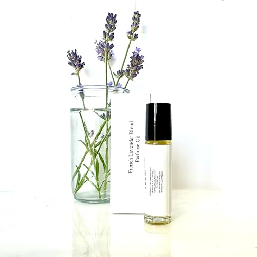 Shamarwyn French Lavender Zen Blend Perfume Oil, Organic Jojoba Base with Botanical Lavender, Orange, Wild Marjoram & Frankincense Pure Essential Oils 10ML