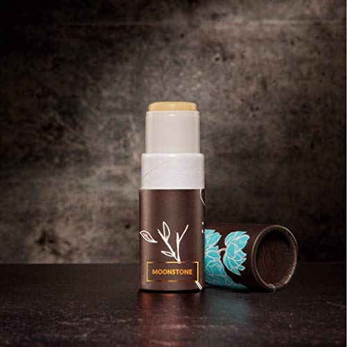 Moonstone Solid Perfume – Neroli, Bergamot, Lavender, Vetiver, Sweet Orange, Texas Cedarwood – Convenient Twist Tube for Travel – Award Winning - Natural Solid Eau de Parfum – 0.17 ounce