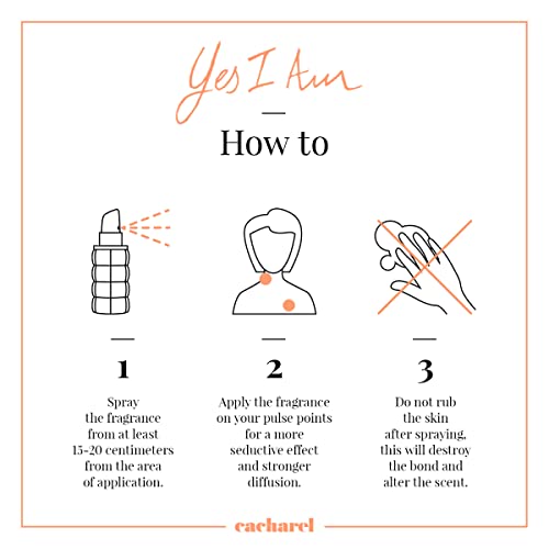 Cacharel Yes I Am Delicious Eau de Parfum Spray Perfume for Women - Green Mandarin, Jasmin Hazelnut & Chocolate Milk Accord Fragrance