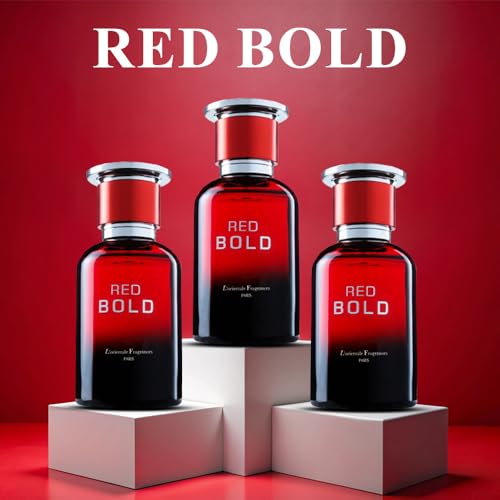 L'ORIENTALE FRAGRANCES Red Bold Eau De Parfum Spray for Men, 3.4 Ounce