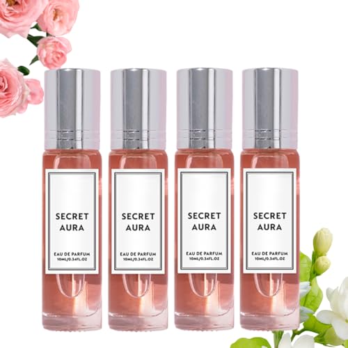Pheromone Perfume Collection,Roll On Pheromone Perfume,Pheromones Perfumes for Women,Long-Lasting Portable,Enhanced Scents (4PACK-G)