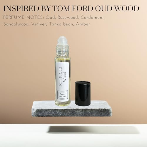 Oud Wood Perfume Oil - Unisex Fragrance for Women & Men, Travel Size, Roll On Glass Bottle, Alcohol Free Scented Oil (Oud Wood)