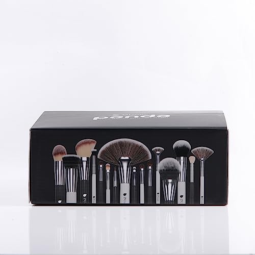 DUcare Professional Makeup Brushes 31Pcs Panda Series Makeup Brush Set Kabuki Foundation Blending Face Powder Blush Concealers Eye Shadows With Leather Case Organizer