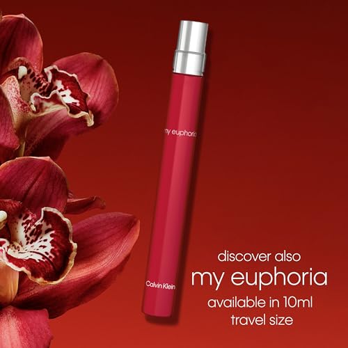 Calvin Klein My Euphoria Eau de Parfum – Women's Ambery Floral Perfume – With Notes of Blackcurrant, Orchid Flambé, Black Sesame, Vanilla & Woods – Long Lasting Fragrance
