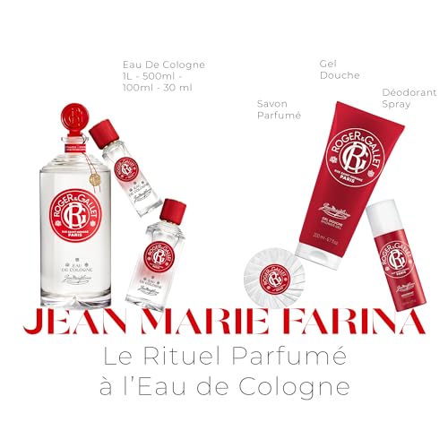 ROGER & GALLET | Eau De Cologne Spray For Men & Women | Jean Marie Farina 1 Oz.