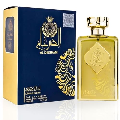 Al Dirgham Limited Edition EDP Spray 100ML By Ard Al Zaafaran | Long Lasting, Luxurious, Floral Fragrance.