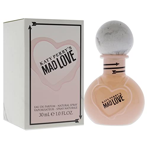 Katy Perry Mad Love, Eau de Parfum, 1 fl. oz., Women's Fragrance by Katy Perry with Floral, Fruity & Feminine Scents Mixed with Warm & Sexy Musk & Wood. An Appealing & Attractive Gift.