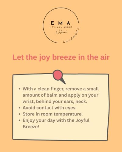 EMA Solid Perfume | Joyful Breeze | Scents of Lavender, Orange and Eucalyptus | Handmade