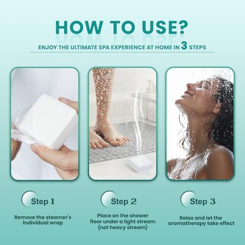 Shower Steamers Aromatherapy - 14 Pack Eucalyptus & Mint Shower Bombs and 5ml Natural Eucalyptus Essential Oils, Nasal Relief, Birthday Gifts for Women, Self Care Stress Relief Gifts for Mom Wife Her