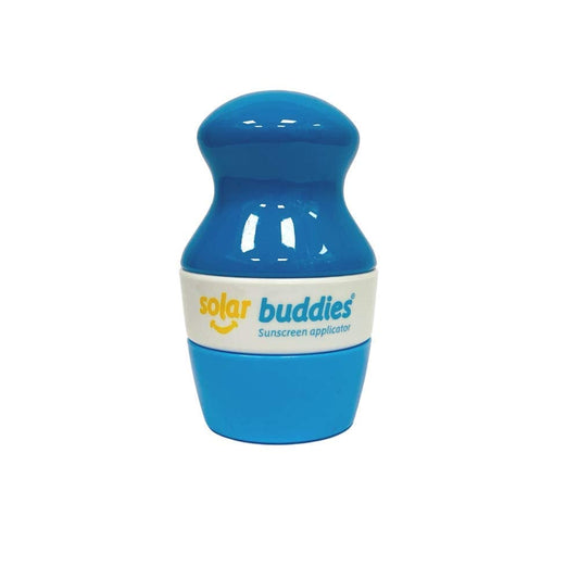 Solar Buddies Sunscreen Applicator - Single Full Blue - Bpa-Free Refillable Roll On Sponge Sunscreen, Suncream & Lotion Applicat