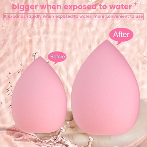 Makeup Brush Set 33 Pcs Makeup Tool Set Premium Synthetic Foundation Powder Concealers Eye shadows Blush Makeup Brushes (Pink, 33 Piece Set)