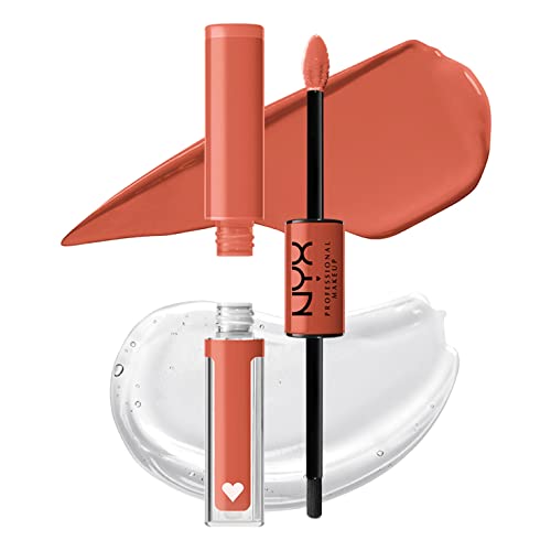 NYX PROFESSIONAL MAKEUP Shine Loud, Long-Lasting Liquid Lipstick with Clear Lip Gloss - In Charge (Perfect Berry)
