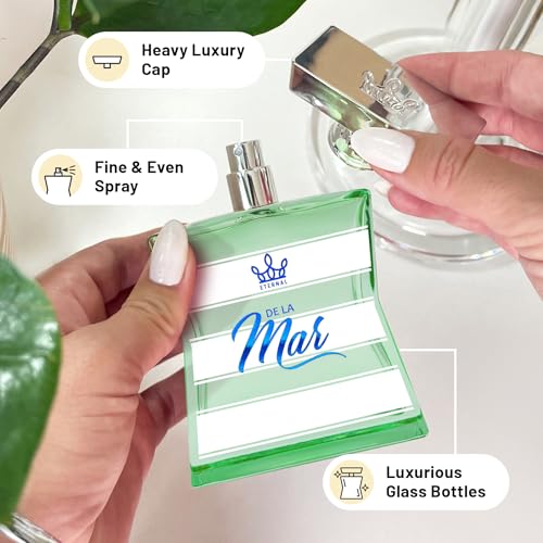 Eternal De La Mar - Inspired by Pacific Chill - 3.4 oz (100ml) - Eau de Parfum - Long-lasting - Vegan - Clean Ingredients - Unisex Perfume for Men & Women - 2000 sprays per bottle