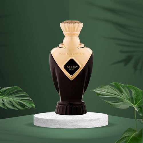 Paris Corner Prodigy Noir EDP Perfume 3.4 Fl Oz for Unisex | Luxurious and Mysterious Perfume for Women & Men | Featuring Bergamot, Warm Spices