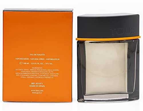 TOUS Man Intense Perfumes Eau De Toilette Spray, 3.4 Ounce, Multi