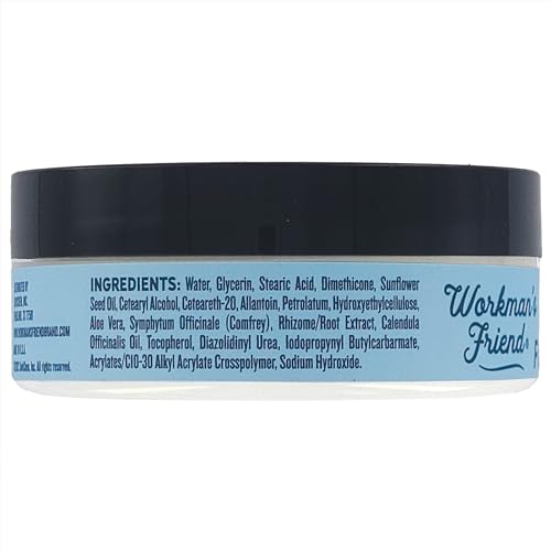 WORKMAN'S FRIEND Superior Healing Foot Cream - Intense Moisturizer - Heals Extremely Dry & Cracked Skin - 2.5 ounce